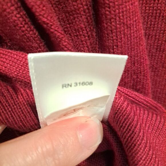 JoS. A Bank Traveler 100% Merino Wool V-neck Sweater Lightweight sz L New! as is - Picture 12 of 13